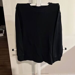 Crazy 8 black size medium (7/8) waffle weave long sleeved shirt.